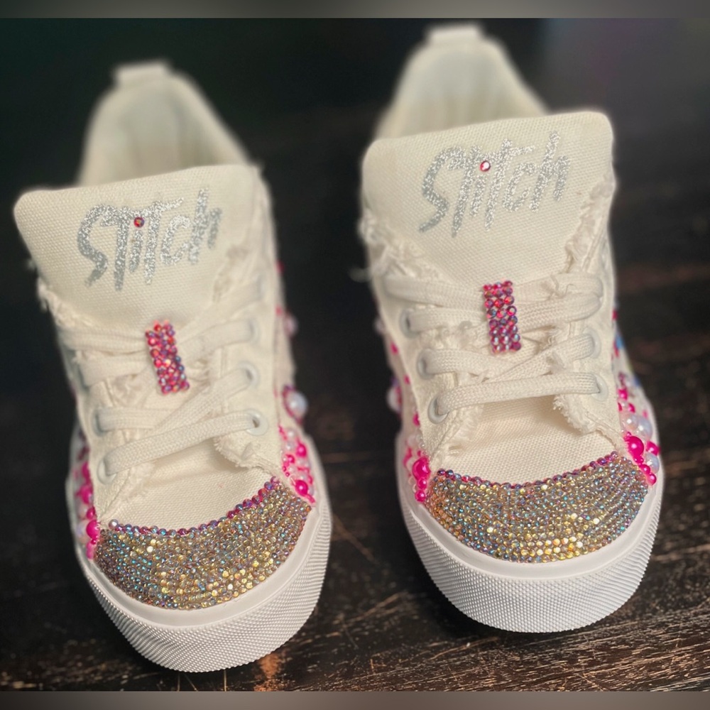 Women’s blinged Stitch Sneakers.